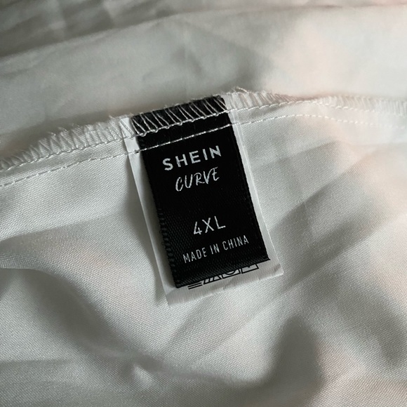 SHEIN CURVE PAISLEY & ATEC PATTERN OFF THE SHOULDER DRESS SZ 4X MULTICOLORS NWOT - Picture 4 of 7